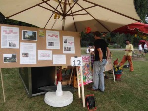 Unser Stand auf dem 'mind the gap'-Festival